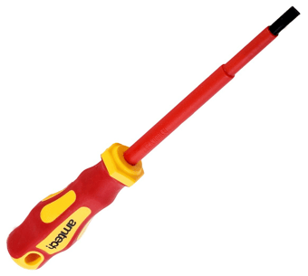 picture of Amtech Slotted VDE Electrical Screwdriver 5.5mm x 125mm - [DK-L0659]