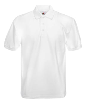 Picture of Fruit Of The Loom Heavyweight Piqué Polo - White - BT-63204-WHT