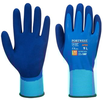 Picture of Portwest AP80 Liquid Pro Blue Safety Gloves - Pair - PW-AP80B4R