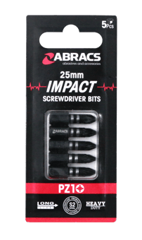 picture of Abracs PZ1 Impact S/D Bit - 25mm - Pack of 5 - [ABR-IPZ12505]
