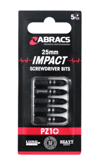 Picture of Abracs PZ1 Impact S/D Bit - 25mm - Pack of 5 - [ABR-IPZ12505]
