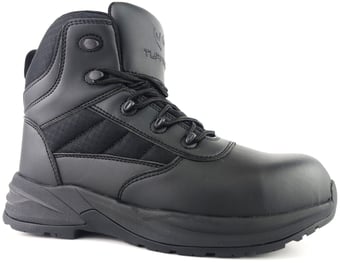 Picture of Tuffking Vega 7224 Vegan Waterproof Safety Boots with Side Zip - S7L ESD HRO - Black - [GN-7224]