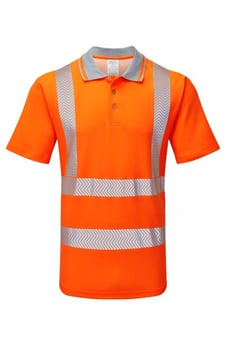 picture of Pulsar Life Men's Short Sleeve Polo Shirt Orange - PR-LFE901-ORG