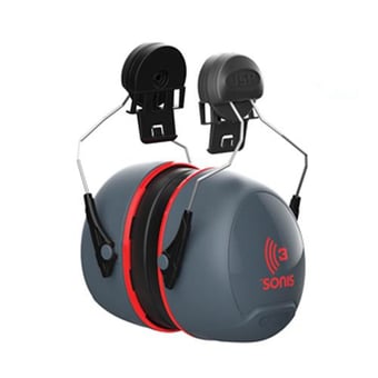 Picture of JSP - Sonis 3 Helmet Mounted Ear Defenders - SNR 36 - [JS-AEB040-0C1-A00]