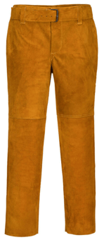 picture of Portwest - Leather Welding Trouser - Tan Brown Split Cowhide Leather - 1.3 mm - Regular Leg - PW-SW31TAR