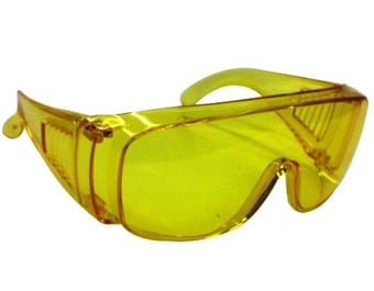 Picture of Tilers Yellow Safety Spectacle Glasses - EN 166.1.F - [YO-319Y]