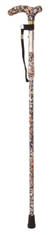 picture of Aidapt Deluxe Folding Walking Cane - Japanese Floral - [AID-VP155SG]