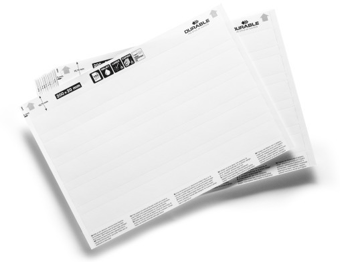Picture of Durable - Label Refill 200 x 20 mm - White - Pack of 100 - [DL-800002]