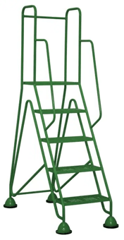 picture of Slingsby Multi Glide Premium Platform Steps - 5 Treads - Green - [SLB-434904] - (LP)