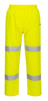 picture of Portwest S165 - Hi-Vis Lightweight Packable Trousers - Yellow - PW-S165YER