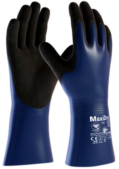 picture of MaxiDry Plus Nitrile Chemical Splash Gloves - ATG-56-530