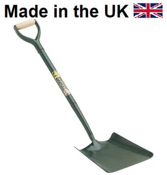 picture of Bulldog All Metal Square Mouth Shovel 28” Handle - [ROL-5SM2AM] - (HP)