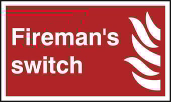 Picture of Spectrum Fireman’s Switch - SAV 250 x 150mm - SCXO-CI-12348