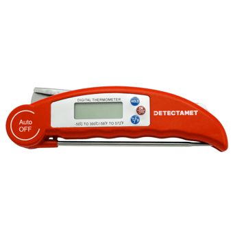 picture of Metal & X-Ray Detectable Food Industry Thermometer - Digital - Red - DT-110-P03
