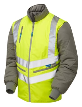 Picture of Pulsar Yellow Hi Vis Interactive Reversible Body Warmer - PR-P422