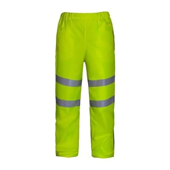 Picture of Aqua Hi-Vis Ripstop Breathable Yellow Over Trouser - FU-TR661YEL