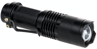 picture of Portwest - PA68 High Powered Pocket Black Flashlight Torch - [PW-PA68BKR] - (DISC-R)