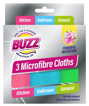 picture of Buzz Microfibre Cloths - 3 Pack - [OTL-320499]