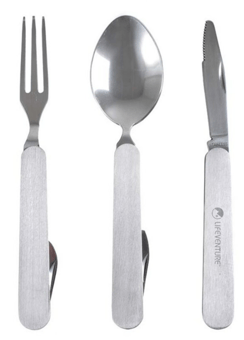 picture of Lifeventure Stainless Steel Folding Cutlery Set - [LMQ-9500]