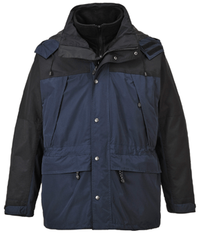 picture of Portwest S532 Orkney 3 in 1 Breathable Jacket Navy Blue - PW-S532NAR