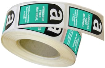 picture of Spectrum 25 x 50 Asbestos Free Material - 500 Labels on a Roll - [CI-3211]