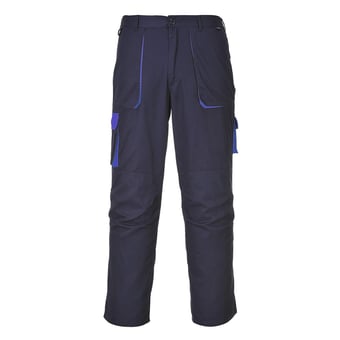 Picture of Portwest -  Texo Contrast Trouser - Navy Blue - Tall Leg - 245g - PW-TX11NAT