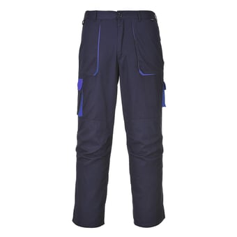 Picture of Portwest -  Texo Contrast Trouser - Navy Blue - Tall Leg - 245g - PW-TX11NAT - (DISC-R)
