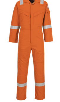 Picture of Antistatic Flame Resistant - Orange Coverall - PW-FR50ORR - (LP)