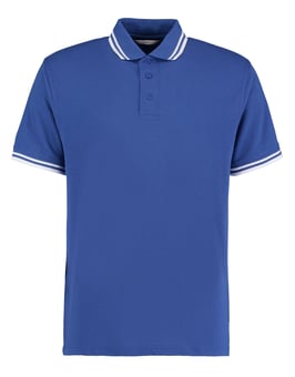 Picture of Kustom Kit Men's Classic Fit Tipped Collar Polo Royal/White - BT-KK409-ROY/WHT