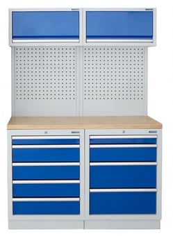 picture of BiGDUG 1361mm Wide Storage System - 5 Drawer Cabinet - 4 Drawer Cabinet - Multiplex - [BDU-TGCS43GBM] - (LP)