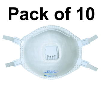 picture of Portwest Valved Dolomite FFP3 Respirator - Pack of 10 - [PW-P303]