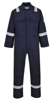 picture of Portwest BZ506 Bizweld Work FR Classic Coverall - Navy - PW-BZ506NAR