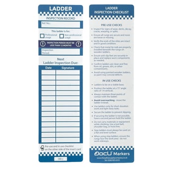 Picture of DocU Marker - Laddertag Insert - Large - [SHU-DM-LI] - (HP)