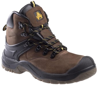 Picture of Amblers FS197 Shock Absorbing Waterproof Lace Up Brown Safety Boots S3 WR SRC - FS-22744-37112