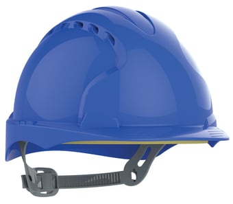 Picture of JSP - The New EVO 3 Vented - Blue Safety Helmet - Standard Peak & Slip Ratchet Harness - [JS-AJF160-000-500] - (HY)