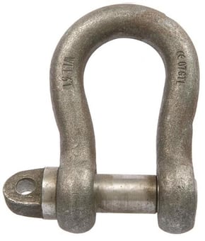 Picture of 1.5t WLL Self Colour Small Bow Shackle c/w Type A Screw Collar Pin - 5/8" X 3/4" - [GT-HTSBSC1.5]