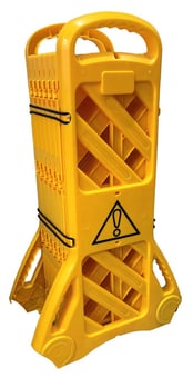 picture of Traff Tex Portable Expandable Barrier - Yellow - 3.8m - [OS-15/004/002]