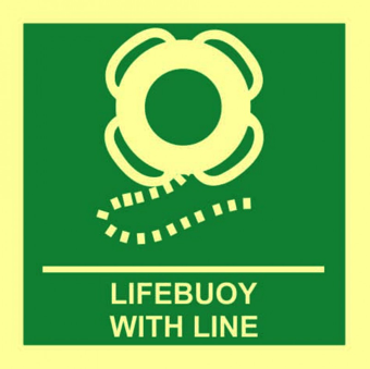 Picture of Spectrum Lifebuoy With Line - Photolum 150 x 150mm - [SCXO-CI-17007]