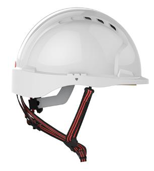 Picture of JSP - EVO5 Dualswitch White Hard Hat - Wheel Ratchet - Vented - [JS-AKS270-000-100]