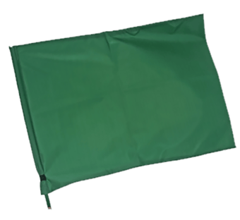 picture of Spartan Safety Plain Signal Flag - 915cm x 915cm - GREEN - Flagpole Sold Separately - [SR-RW19002] - (DISC-R)