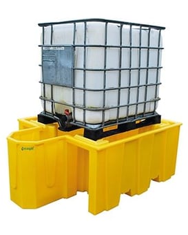 Picture of EcoSpill Single IBC Polythene Spill Pallet with Integrated Dispenser - [EC-P3201420] - (MP)