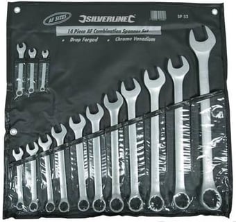 picture of 14 Piece Nickel Plated AF Combination Spanner Set - [SI-SP52]