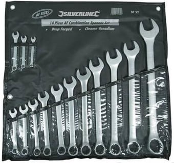 Picture of 14 Piece Nickel Plated AF Combination Spanner Set - [SI-SP52]