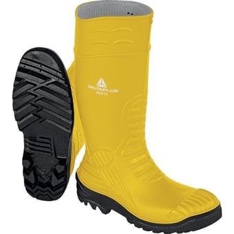 Picture of Delta Plus S5 - SRC - Iron PVC Safety Boot with Midsole - Steel Toecap - Yellow-Black - LH-IRONS5JA