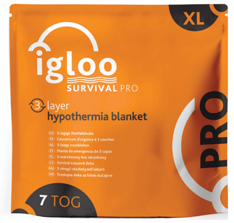 picture of Igloo Pro 3 Layer Hypothermia Blanket - X-Large - Emergency Orange - [RL-IG004]