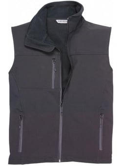 Picture of Portwest - Softshell Bodywarmer (3L) - Black - 94% Polyester 6% Elastane - 310g - PW-TK51BKR