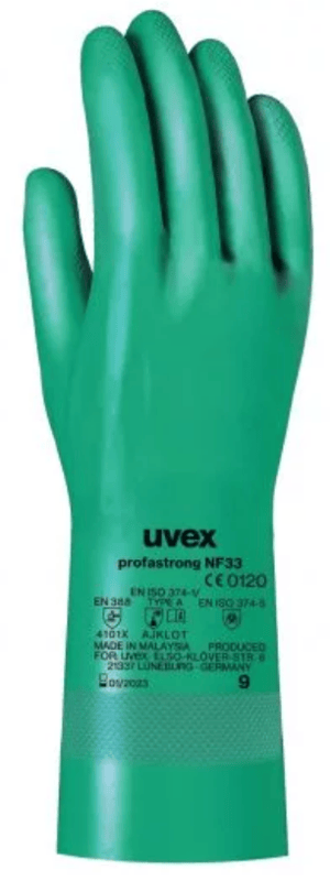 picture of Uvex Profastrong NF33 Chemical Protection Glove Green - TU-60122