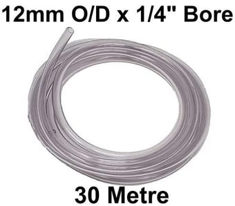 picture of Un-Reinforced PVC Hose - 12mm O/D x 30m - [HP-CP6/12]