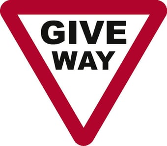 Picture of Spectrum 600mm Tri. Dibond ‘GIVE WAY’ Road Sign - Without Channel - [SCXO-CI-13066-1]