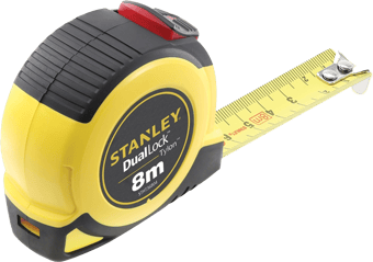 Picture of Stanley Tools - Dual Lock Tylon&trade; Pocket Tape 8m (Width 25mm) - [TB-STA036804] - (DISC-R)